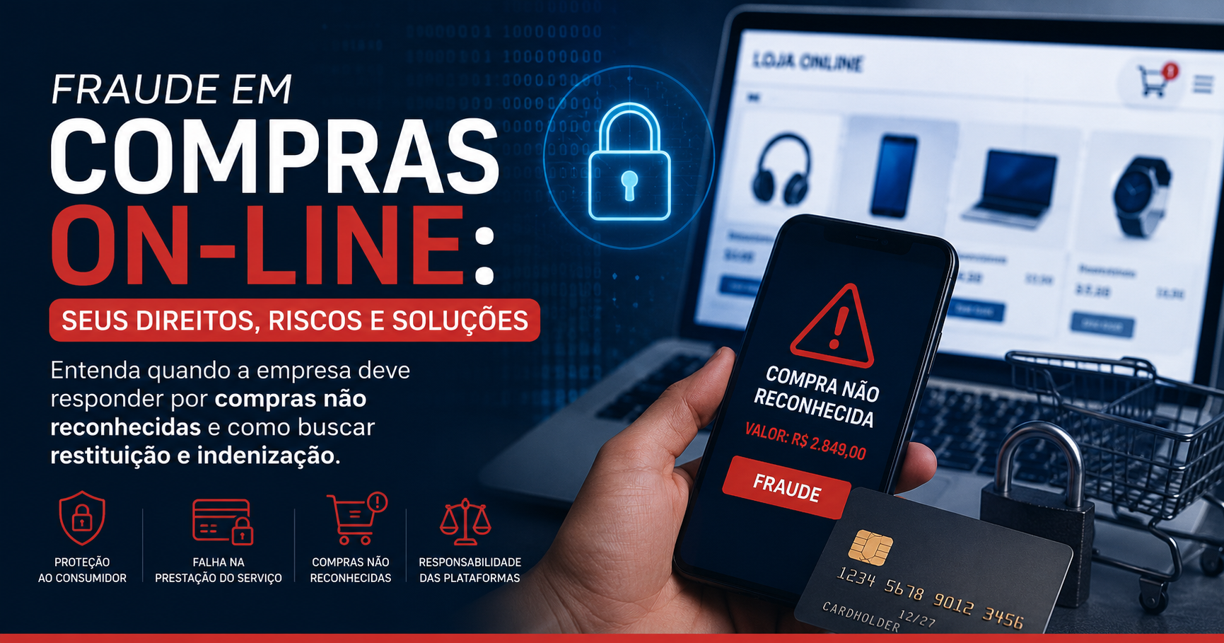 Capa: Fraude em Compras On-line: O Que Fazer Quando a Compra Não Foi Feita por Você?